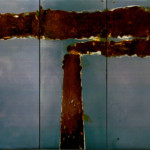 Thumbnail of http://Dicrola,%20Les%20trois%20grâces%20de%20Barcelone%20(polyptyque)%20-%201995-%20(rouille)%20oxydation%20sur%20plaque%20de%20métal,%2089,5cm%20x%20200%20cm,%20Collection%20privée,%20Bruxelles