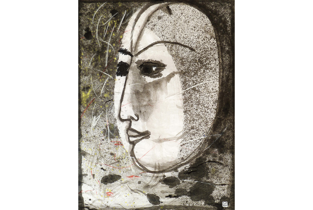 image Christophe-Tissot-peinture-encre-oeuvre-sur-papier-galerie-C-ipango-serie-les-57-vues-du-mont-Face-2011PF