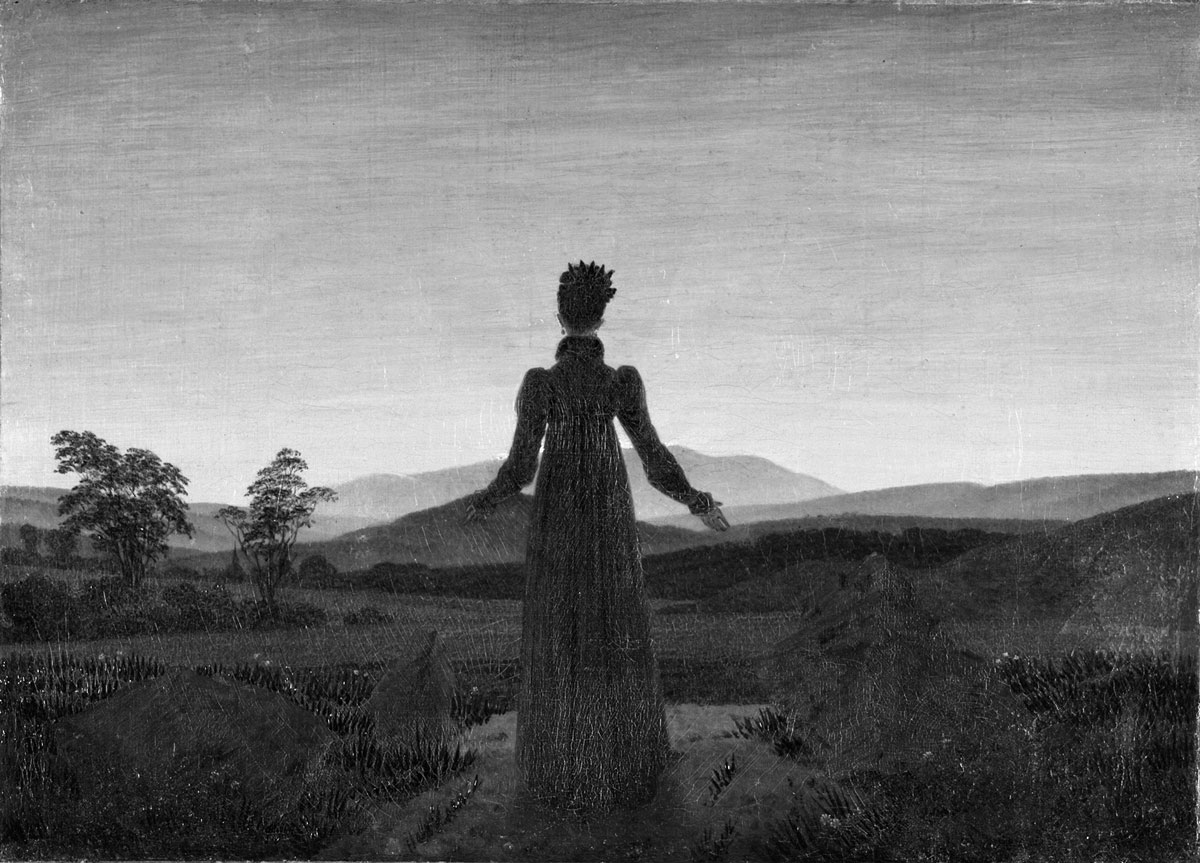 image Caspar_David_Friedrich_-_Frau_vor_untergehender_Sonne