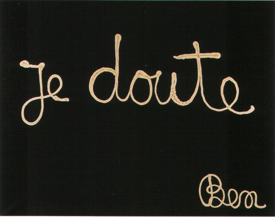 image Je doute, 1971 - Acrylique sur toile - Signé en bas à droite - 114 x 146 cm - Collection Privé