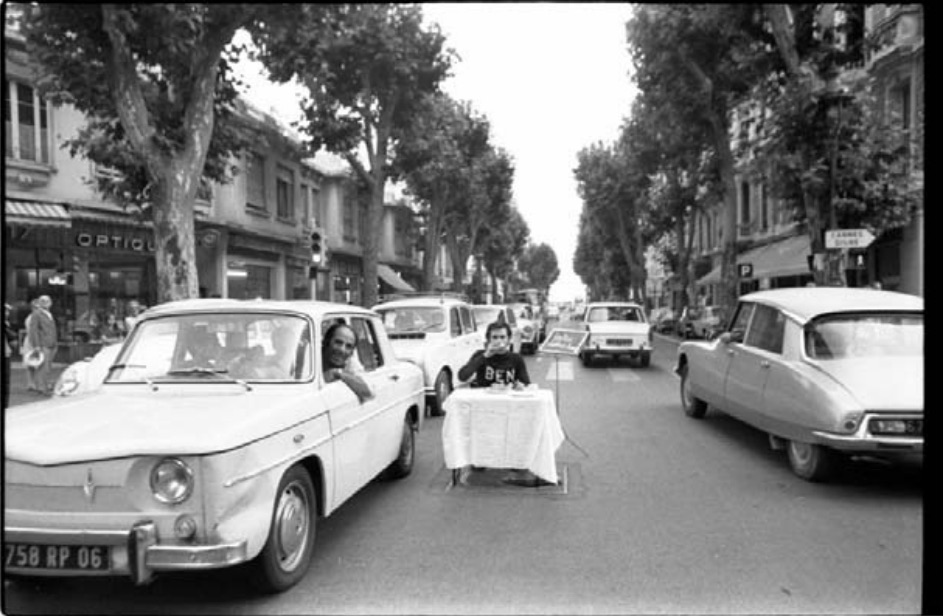 image Manger autrement, 1966 - Ben Vautier - Avenue Jean Médecin à Nice
