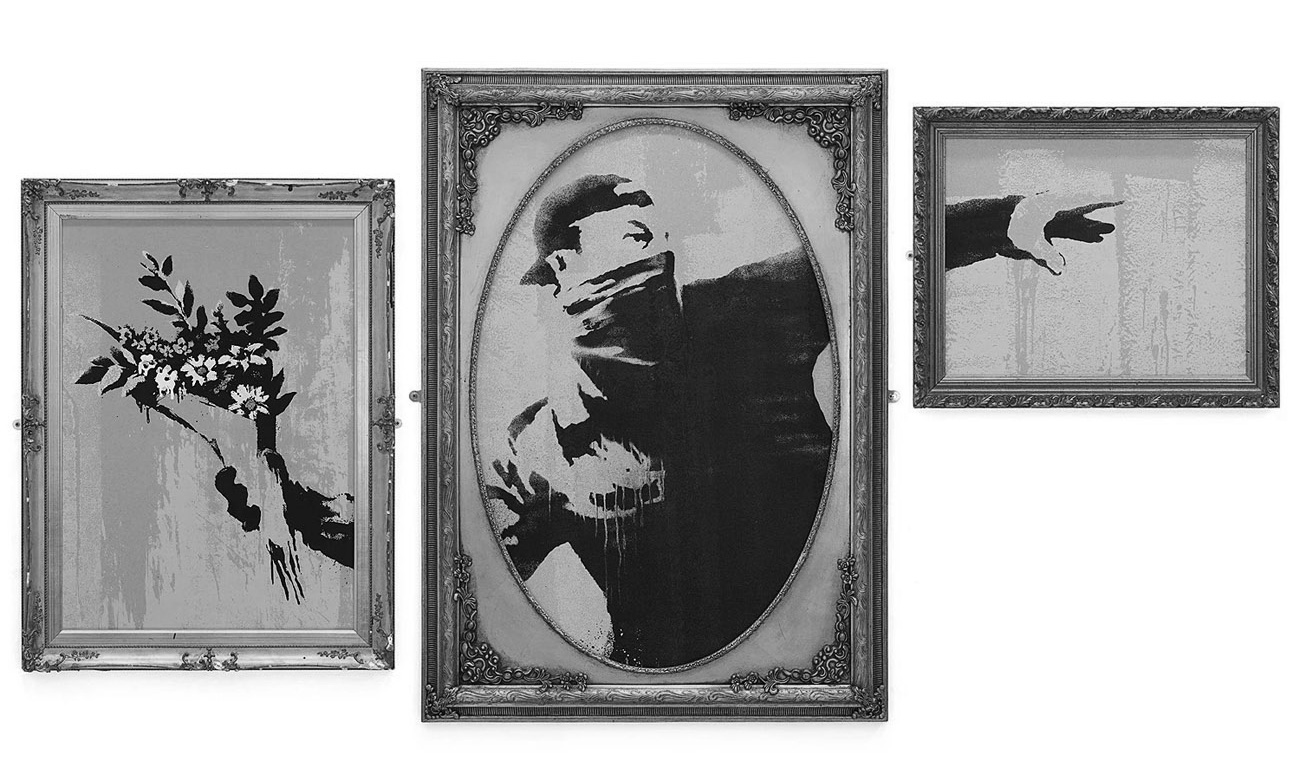 image DEODATO-ART_Banksy-Flower_Thrower-Gross_Domestic_Product_Original