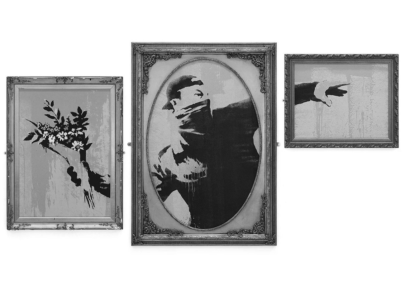 image DEODATO-ART_Banksy-Flower_Thrower-Gross_Domestic_Product_Original