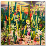 Thumbnail of http://Rosson CrowThe%20Warmth%20of%20Other%20Suns,%202019Acrylic,%20spray%20paint,%20photo%20transfer,%20oil%20and%20enamel%20on%20canvas170,2%20x%20167,6%20cm%20Courtesy%20of%20the%20artist%20and%20Galerie%20Nathalie%20Obadia,%20Paris%20/%20Brussels