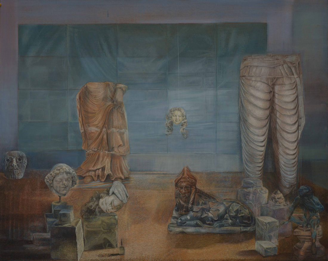 image Levasseur Iris - Vestige - 2017 - huile sur toile - 250 x 220