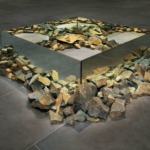 Thumbnail of http://Robert%20Smithson%20-%20Four%20sided%20mirror%20vortex%20over%20view%20large