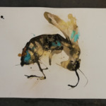 Thumbnail of http://Les%20abeilles%20de%20Lionel%20Sabatté.%20Oxydation%20de%20poudres%20métalliques%20sur%20papier,%202022%20©%20Harry%20Kampianne