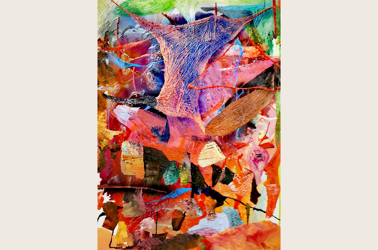 image Olympe-Racana-Weiler,-Running-about-the-house-2023,-160x120-cm,-technique-mixte-sur-lin-©Harry-Kampianne-LD