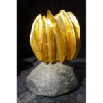 Thumbnail of http://Christophe%20Tissot,%20Astéroide%20manchette%20sculpture%20bois%20doré%20à%20la%20feuille%20-%20Pièce%20unique%20photographiée%20par%20l’artiste.