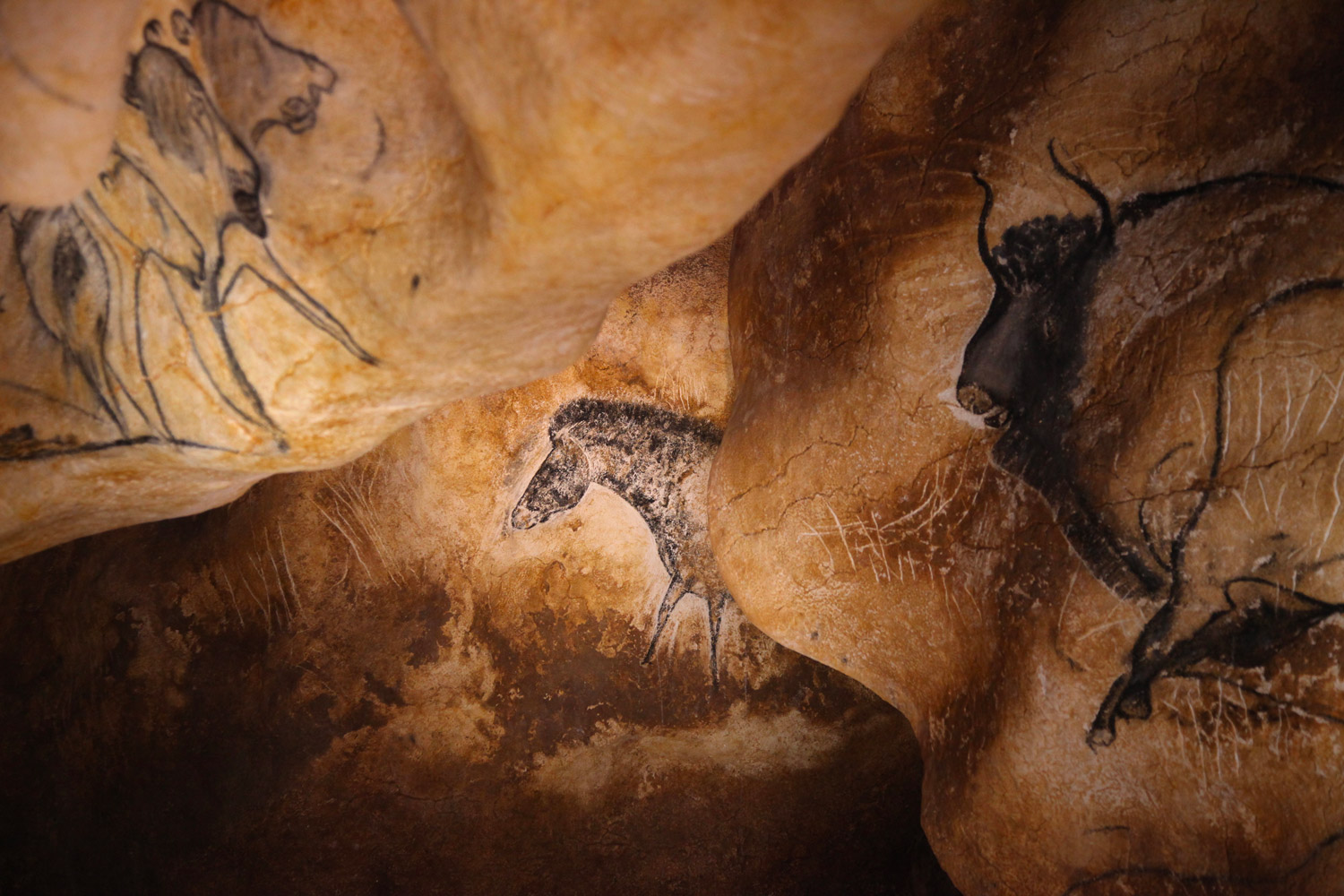 image L-usage-des-reliefs-dans-la-salle-du-fond©-Patrick-Aventurier---Grotte-Chauvet-2--Ardèche