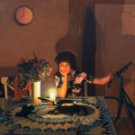 Thumbnail of http://Duaa%20Qishta,%20At%208%20PMHuile%20sur%20toile146x115cm