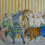 Thumbnail of http://Assan%20SMATI,%20Parade;%202015,%20Huile%20sur%20toile,%20283x540%20cm,%20©%20Tobia%20Brackmann